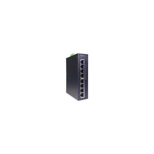 DIGITUS DN-651108 - Switch - industrial, gigabit - unmanaged - 8 x 10/100/1000 - an DIN-Schiene montierbar (DN-651108) afbeelding 1