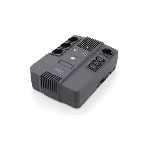 DIGITUS All-in-One UPS - USV - Wechselstrom 220-240 V - 360 Watt - 600 VA 7 Ah - USB - Ausgangsanschlüsse: 7 (DN-170110) - 4016032456575 - image 6