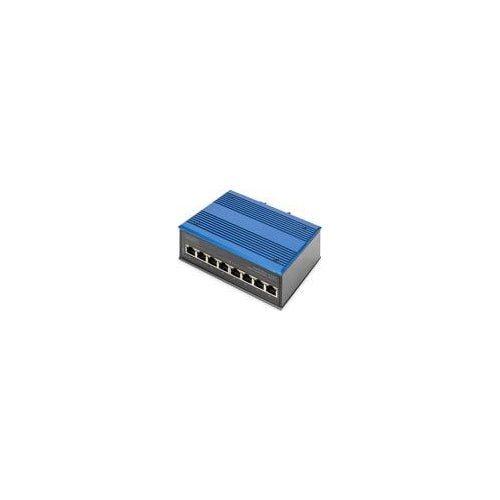 DIGITUS Professional DN-650106 Industrial - Switch - unmanaged - 8 x 10/100 - an DIN-Schiene montierbar - Gleichstrom (DN-650106) afbeelding 1