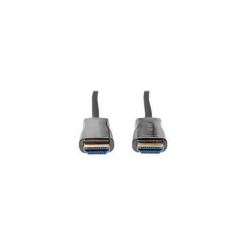 DIGITUS - Premium Highspeed - HDMI-Kabel mit Ethernet - HDMI männlich zu HDMI männlich - 10,0m - Doppelisolierung - black - 4K Unterstützung, HAOC-Kabel (Hybrid Active Optical Cable) (AK-330125-100-S) afbeelding 1