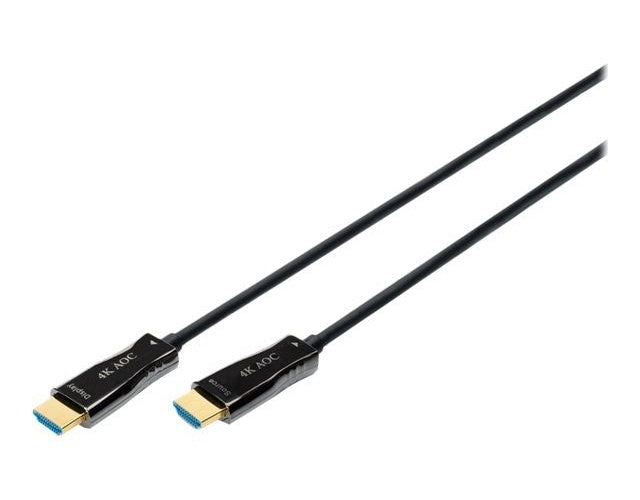 DIGITUS - Premium Highspeed HDMI mit Ethernetkabel - HDMI (M) bis HDMI (M) - 30 m - Doppelisolierung - black - 4K Unterstützung, HAOC-Kabel (Hybrid Active Optical Cable) afbeelding 3
