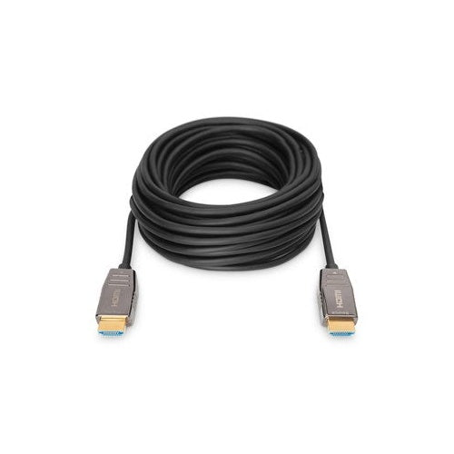 DIGITUS - HDMI-Kabel - HDMI (S) bis HDMI (S) - 20 m - Geschützter Hybridkupfer/Faseroptik - Schwarz - Active Optical Cable (AOC), unterstützt 8K UHD (7680 x 4320) - 4016032467052 - image 4