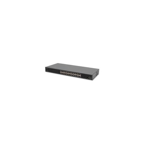 DIGITUS 24 Port L2 Managed Gigabit Ethernet PoE Switch (DN-95359) afbeelding 1