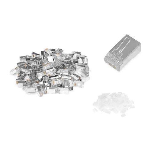 DIGITUS - Netzwerkanschluss - RJ-45 (M) - abgeschirmt - CAT 6 - klar (Packung mit 100) (AK-219603-100) afbeelding 1
