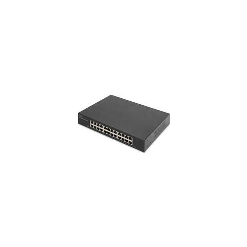 DIGITUS 24-Port Gigabit Switch, 19 Zoll, Unmanaged (DN-80113-2) afbeelding 1