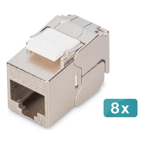 DIGITUS Keystone Cat6A geschirmt 8 Stk. werkzeugfr (DN-93615-S-8) afbeelding 1