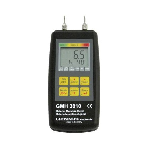Greisinger GMH 3810 Material-Feuchtigkeitsmessgerät, Holz- und Baufeuchtemessgerät 4 bis 100 % (112840) afbeelding 1