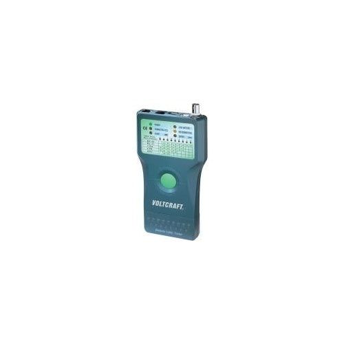 Voltcraft® CT-5 Kabel-Prüfgerät, Kabeltester Geeignet für RJ-45, BNC, RJ-11, IEE 1394, USB (CT-5) afbeelding 1