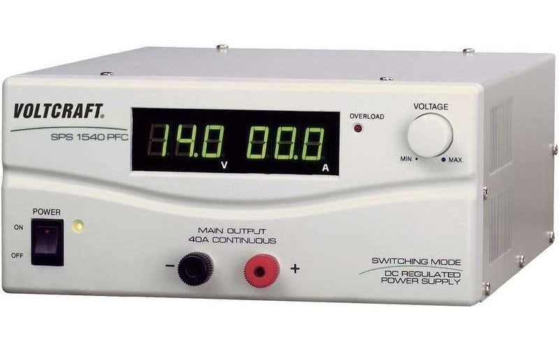 Voltcraft Labornetzgerät, einstellbar SPS 1540 PFC 3 - 15 V/DC 40 - 4 A 600 W 1 x Remote (SPS-9400) afbeelding 1
