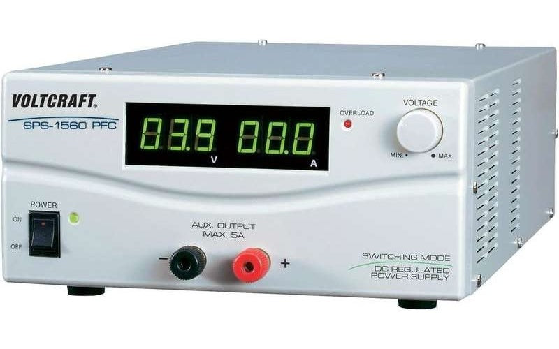 Voltcraft Labornetzgerät, einstellbar SPS 1560 PFC 1 - 15 V/DC 60 - 6 A 900 W 2 x Remote (SPS-9600) afbeelding 1