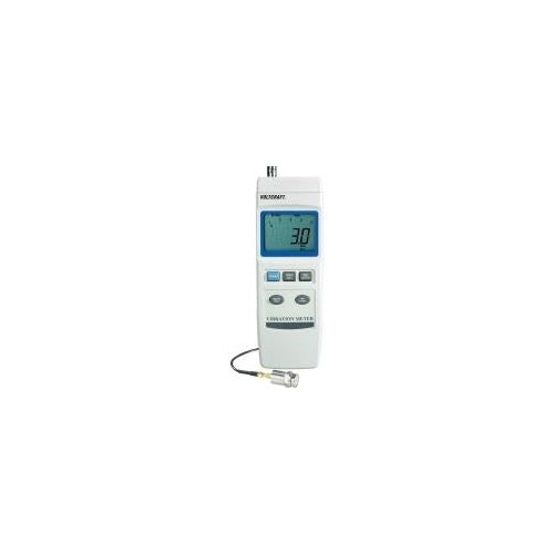 Voltcraft VBM-100 Vibrations-Messgerät, Datenlogger ± 5 % 0.5 - 199.9 mm/s, 0.05 - 19.9 cm/s, 0.02 - afbeelding 1