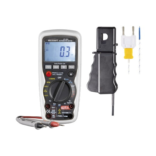 Voltcraft Hand-Multimeter digital AT-400 KFZ-Messfunktion CAT IV 600 V Anzeige (Counts): 4000 (AT-400) afbeelding 1