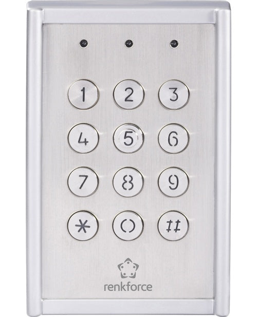 Renkforce 751624 Codeschloss Aufputz IP65 mit beleuchteter Tastatur afbeelding 1