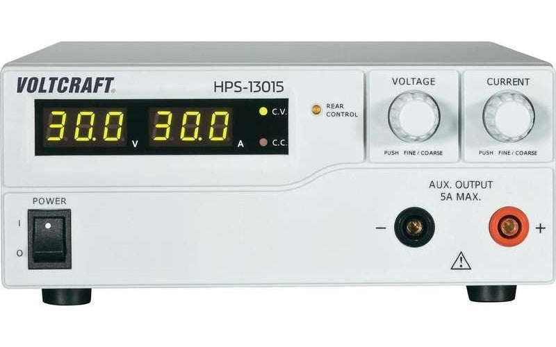 Voltcraft Labornetzgerät, einstellbar HPS-13015 1 - 30 V/DC 0 - 15 A 450 W 1 x Remote (HPS-13015) afbeelding 1