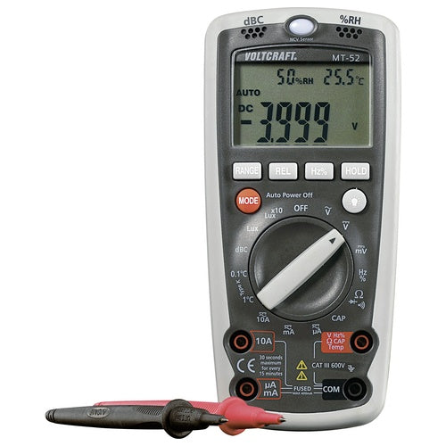 Voltcraft Hand-Multimeter digital MT-52 Umwelt-Messfunktion CAT III 600 V Anzeige (Counts): 4000 (MT52) afbeelding 1