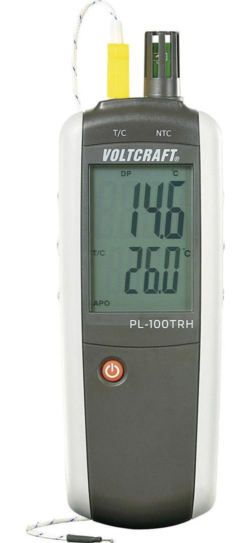 Voltcraft PL-100TRH Luftfeuchte-/Temperatur-Messgerät, Thermo-/Hygrometer (PL-100TRH) afbeelding 1