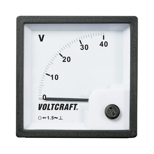 Voltcraft AM-72x72/40V Analog-Einbaumessgerät AM-72x72/40V 40 V Drehspule (AM-72x72/40V) - 4016138756647 - image 1