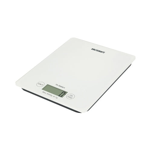 Voltcraft Briefwaage TS-5000/1 Wägebereich (max.) 5 kg Ablesbarkeit 1 g batteriebetrieben Weiß (TS-5000/1) afbeelding 1