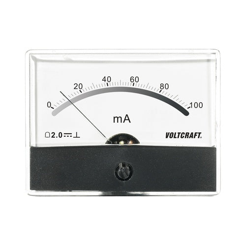 Voltcraft AM-86X65/100MA Einbau-Messgerät AM-86X65/100mA/DC 100 mA Drehspule (AM-86X65/100MA) afbeelding 1