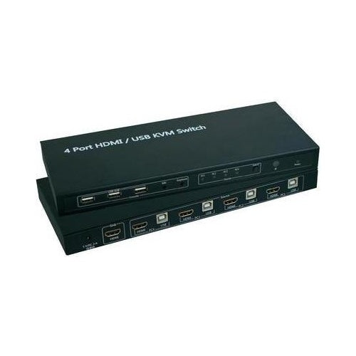 SpeaKa Professional SP-4000672 Tastatur/Video/Maus (KVM)-Switch Schwarz (SP-4000672) afbeelding 1