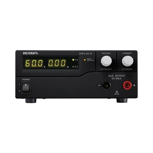 VOLTCRAFT Labornetzgerät, einstellbar DPPS-60-15 1 - 60 V/DC 0 - 15 A 900 W USB programmierbar Anzahl Ausgänge 1 x (DPPS-60-15) afbeelding 1