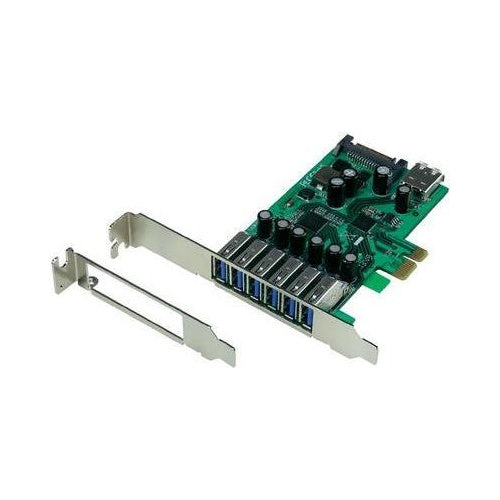 6+1 Port USB 3.0-Controllerkarte PCIe afbeelding 1