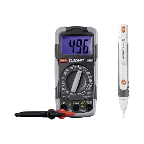 VOLTCRAFT DT-TEST-KIT 150 Hand-Multimeter digital CAT III 600 V Anzeige (Counts): 2000 (1214405) afbeelding 1