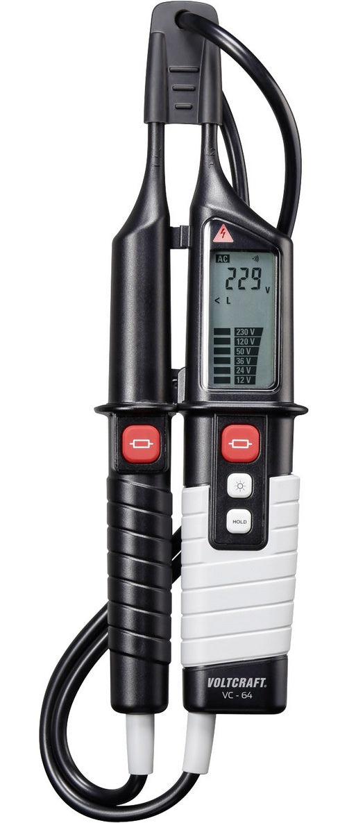 VC 64 Zweipoliger Spannungsprüfer Kalibriert nach DAkkS CAT III 1000 V IV 600 V (VC 64) afbeelding 1