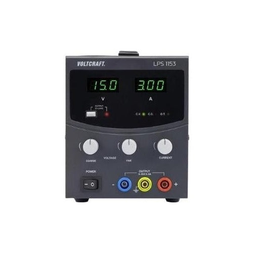 VOLTCRAFT Labornetzgerät, einstellbar LPS1153 0 - 15 V/DC 0 - 3 A 45 W Anzahl Ausgänge 1 x (LPS1153) afbeelding 1