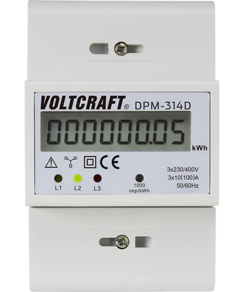 VOLTCRAFT Drehstromzähler digital 100 A MID-konform: Nein VOLTCRAFT (DPM-314D) afbeelding 1