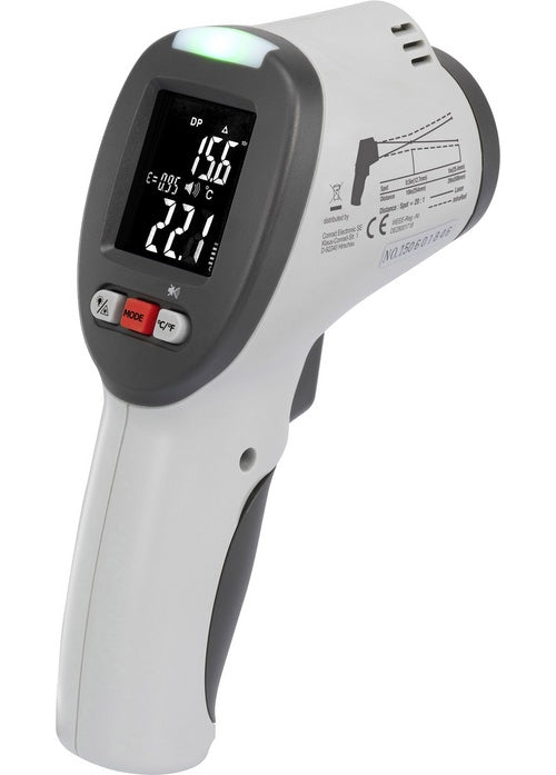 VOLTCRAFT IR-SCAN-350RH/2 Infrarot-Thermometer Optik 20:1 -50 bis +380 °C Pyrometer, Taupunktscanner (IR-SCAN-350RH/2) afbeelding 1