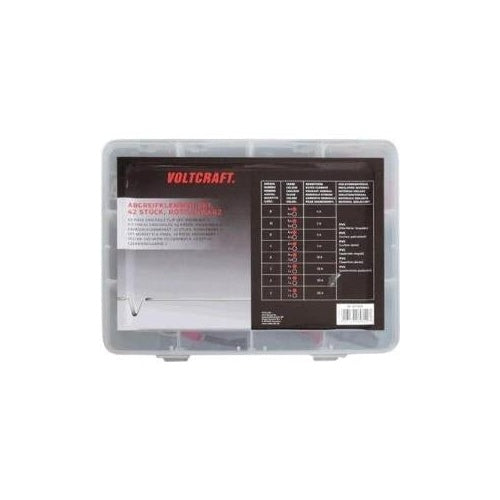 VOLTCRAFT Krokodilklemmen-Set Schwarz, Rot 93038c195 42 St. (93038c195) afbeelding 1
