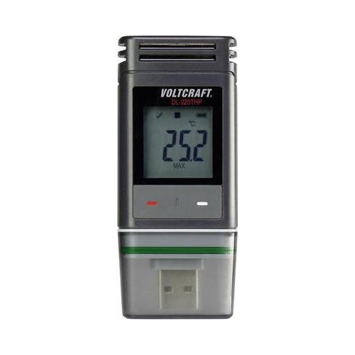 VOLTCRAFT Temperatur-Datenlogger, Luftfeuchte-Datenlogger, Luftdruck-Datenlogger DL-220THP Messgröße Temperatur, Luftfeu (DL-220THP) afbeelding 1