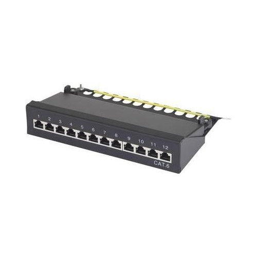renkforce 12 Port Netzwerk-Patchpanel CAT 6 1 HE afbeelding 1