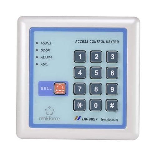 Renkforce Digitales Codeschloss Oberflächenmontage Set 1582598 12 V IP65 mit beleuchteter Tastatur (1582598) afbeelding 1