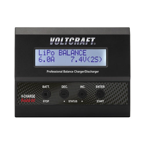 VOLTCRAFT Modellbau-Multifunktionsladegerät 12 V 6 A V-Charge 60 DC (1597950) afbeelding 1