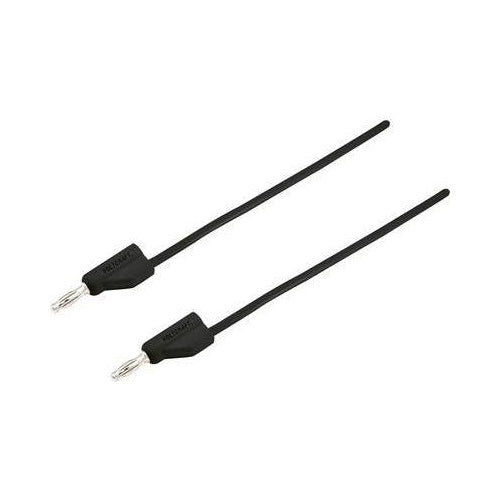VOLTCRAFT Messleitung [Stecker 4 mm - Stecker 4 mm] 5 m Schwarz MSB-300 (MSB-300-5-SW) afbeelding 1