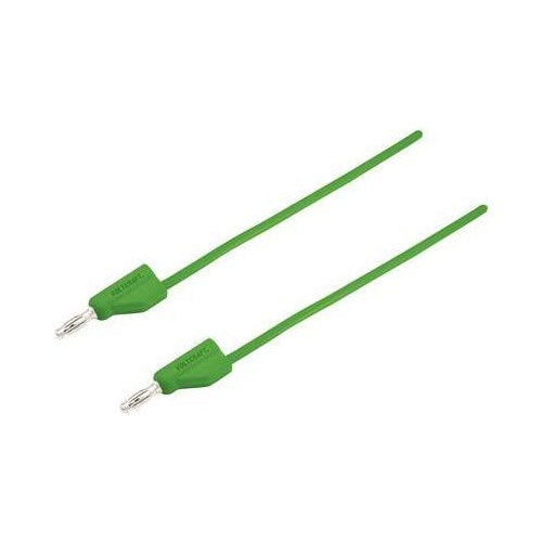 VOLTCRAFT Messleitung [Stecker 4 mm - Stecker 4 mm] 5 m Grün MSB-300 (MSB-300-5-GR) afbeelding 1