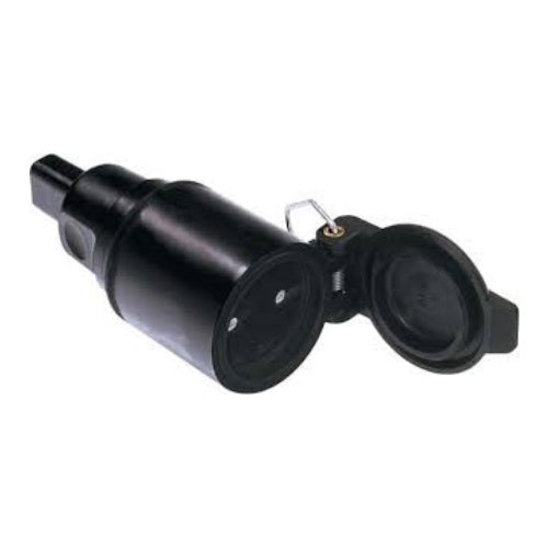 Bachmann - Netzanschluss - Stromversorgung (R) - flach - Schwarz (740.003) afbeelding 1