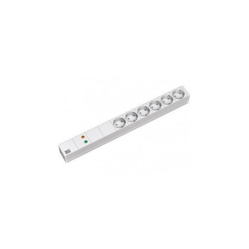 Bachmann - Verlängerungsschnur (Rack - einbaufähig) - 6 Ausgangsstecker - 1U - 48,3 cm (19") (333.402) afbeelding 1