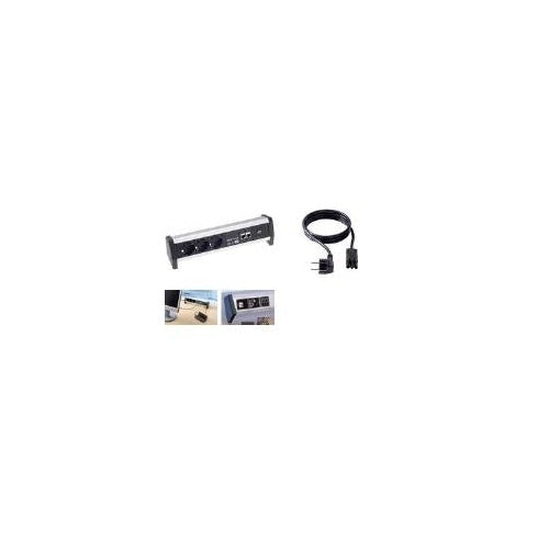 Bachmann DESK - Verlängerungsschnur - Wechselstrom 230 V - 3 Ausgangsstecker - Deutschland (339.1006) afbeelding 1