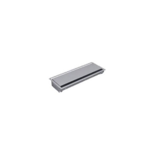 Bachmann CONI built-in frame long - Fluchtende Steckdosenleisten-Montagebox - silbergrau, RAL 9006 (338.0205) afbeelding 1