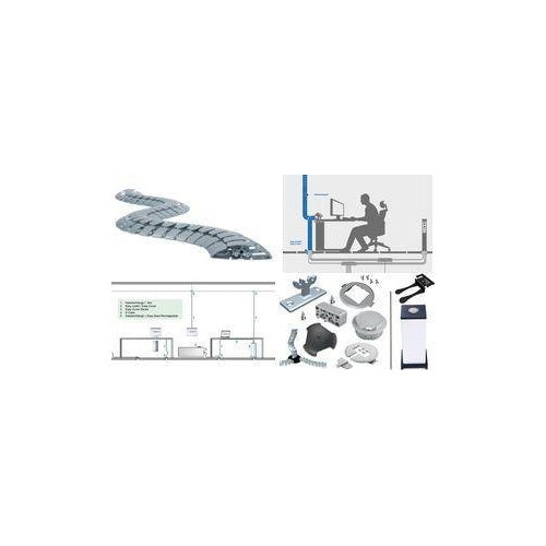Bachmann KABELSCHLANGE Pro - Flexible Kabelleitung - 1 m - Silber afbeelding 1