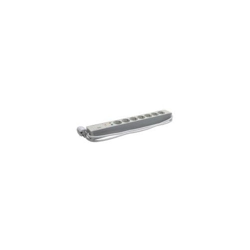 Bachmann - Verlängerungsschnur (Rack - einbaufähig) - Wechselstrom 230 V - 7 Ausgangsstecker - 1U - 48,3 cm (19") - 2,0m - Deutschland (01973) afbeelding 1