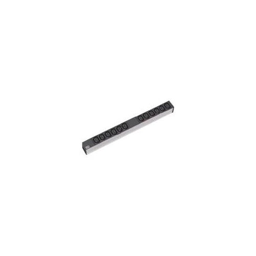 Bachmann LOCKABLE - Verlängerungsschnur (Rack - einbaufähig) - 12 Ausgangsstecker - 1U - 48,3 cm (19") (333.616) afbeelding 1