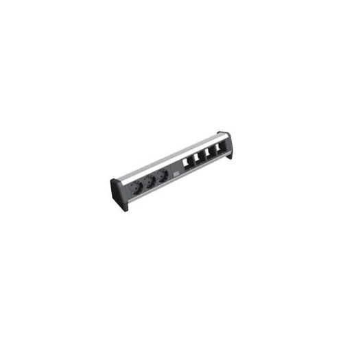 Bachmann DESK - Steckdosenleiste - Wechselstrom 230 V - Ausgangsanschlüsse: 3 - Schwarz (902.003) afbeelding 1