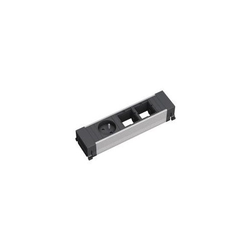 Bachmann POWER FRAME - Steckdosenleiste - Wechselstrom 230 V - Ausgangsanschlüsse: 1 - Schwarz (916.003) afbeelding 1