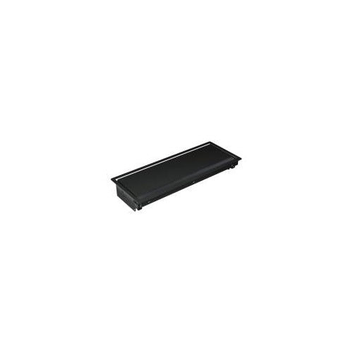 Bachmann CONI long - Steckdosenleiste für bündige Montage - Schwarz, RAL 9005 (911003) afbeelding 1