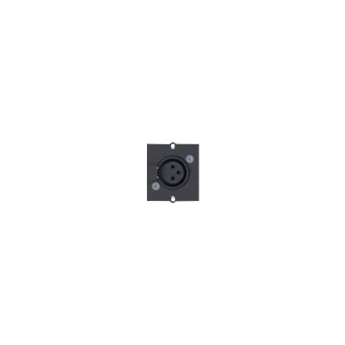 Bachmann - Modulares Faceplate-Snap-In - 3 PIN XLR - black afbeelding 1