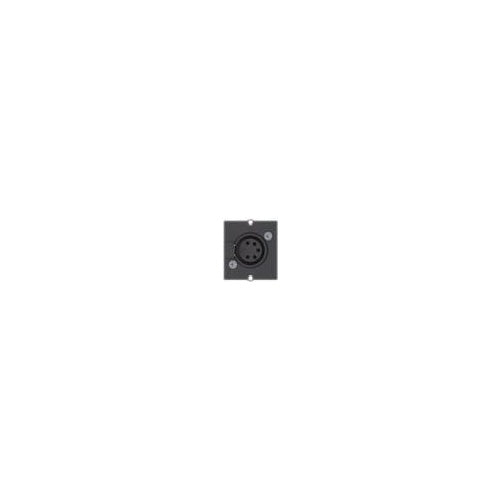Bachmann Custom Module 1 x XLR socket - Modulares Faceplate-Snap-In - XLR (5-polig) - black (917.101) afbeelding 1